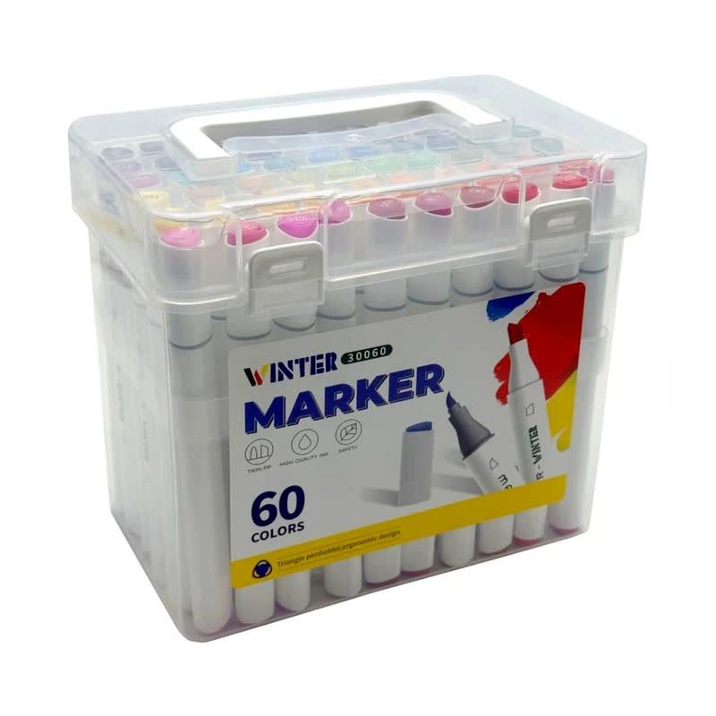 ماژیک وینتر دو سر 60 رنگ Winter Marker 30060