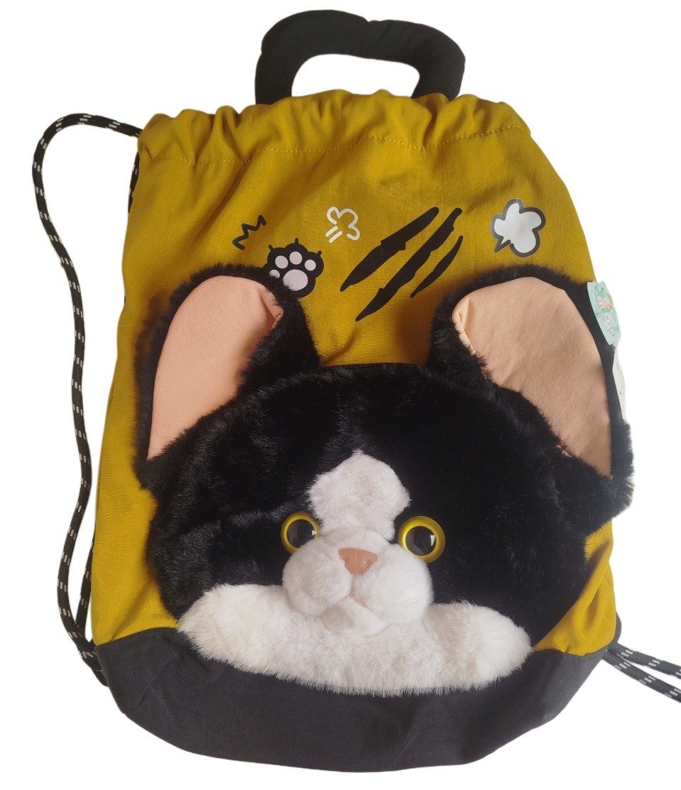 کوله پشتی طرح گربه چشم تیله ای Cat Backpack