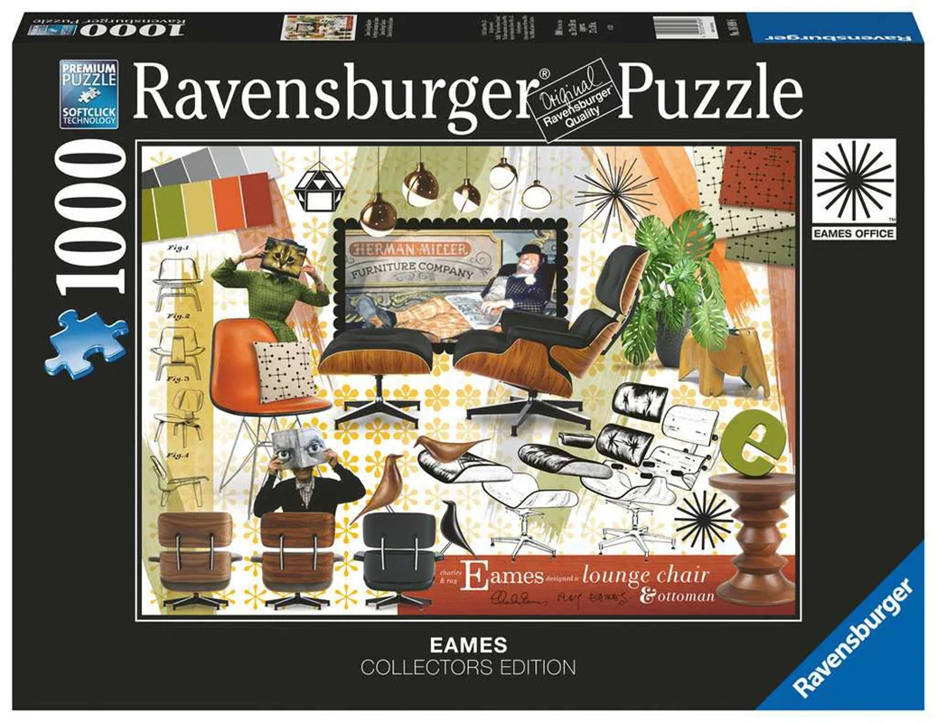 خرید رونزبرگر پازل 1000 تکه «طراحی کلاسیک ایمز» Ravensburger Puzzle Jigsaw Puzzle Eames Design Classics 1000 pcs 16899