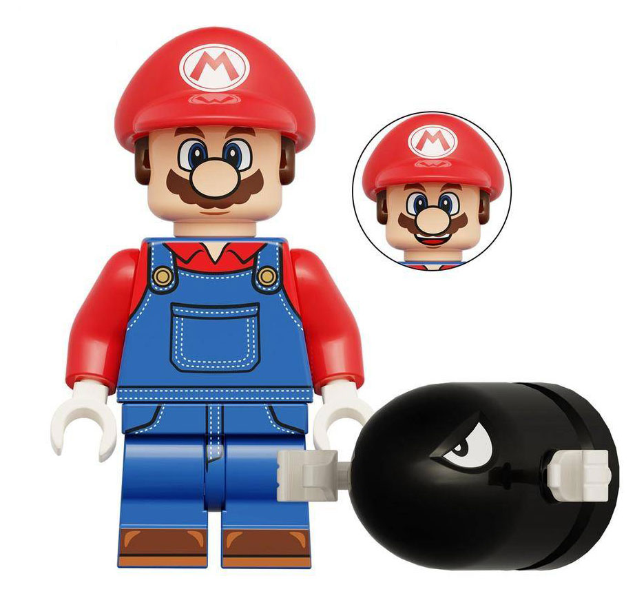 مینی فیگور لگو ماریو همراه با بلت بیل Mario & bullet bill