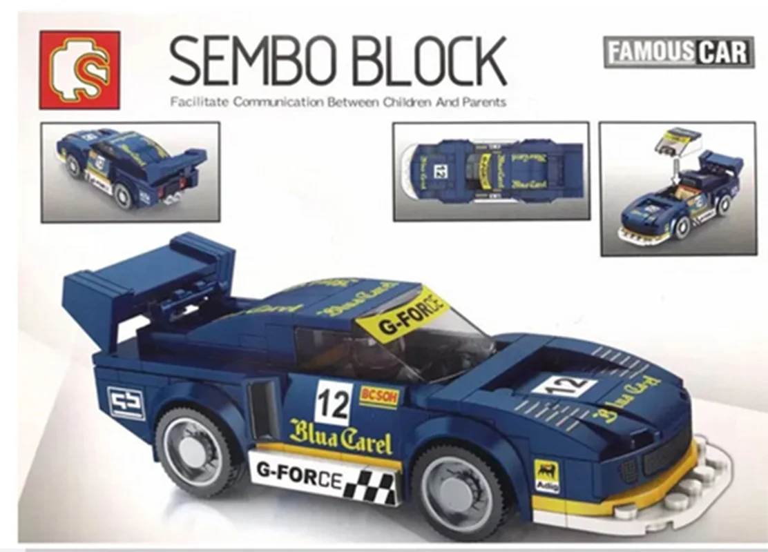 خرید لگو سمبو بلاک تکنیک پورشه 935 » Sembo Block Famous Car Porsche 935 K3 Technic 607062