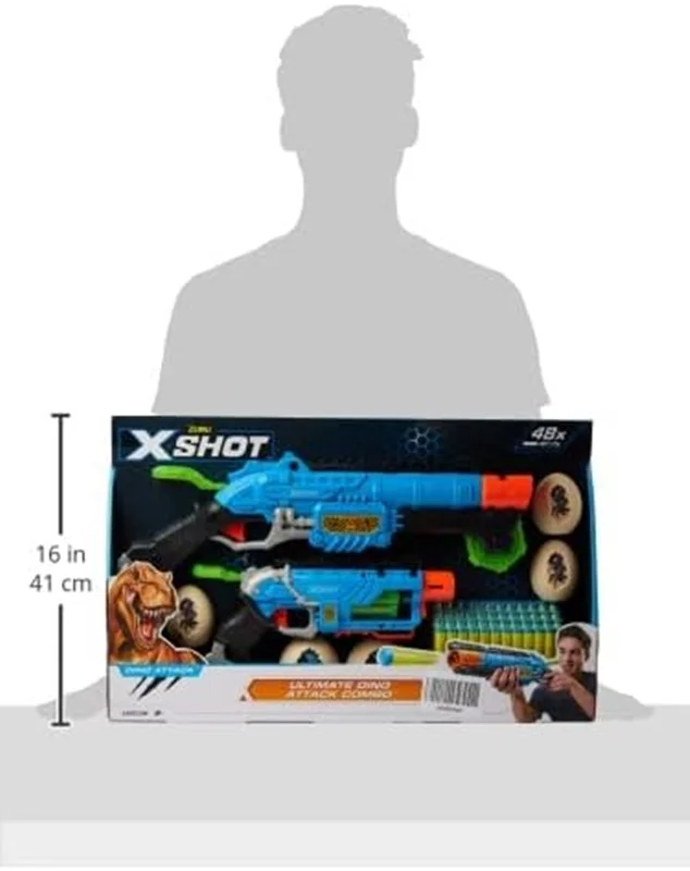 خرید تیر ابری زورو ایکس شات «اولتیمیت دینو اتک کمبو، بسته دوتایی6»  Zuru X Shot Ultimate Dino Attack Combo 4859