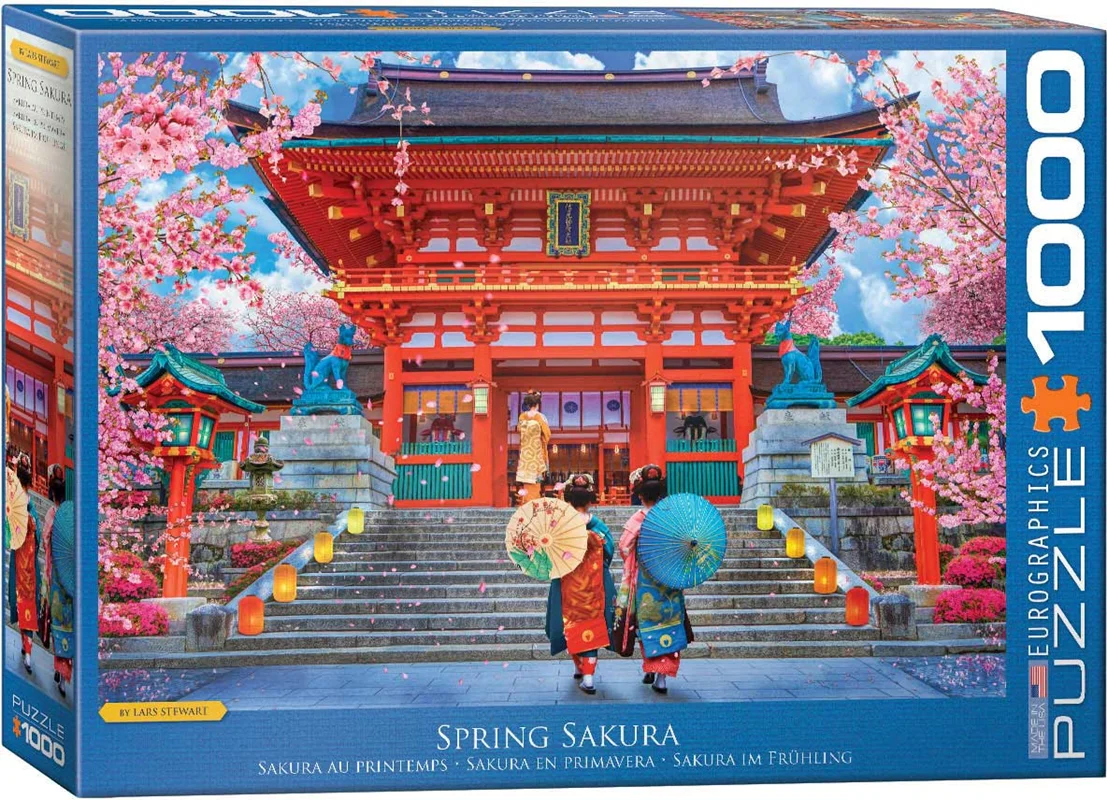 پازل یوروگرافیک 1000 تکه «ساکورای بهاری» Eurographics Puzzle Spring Sakura 1000 pieces 6000-5533