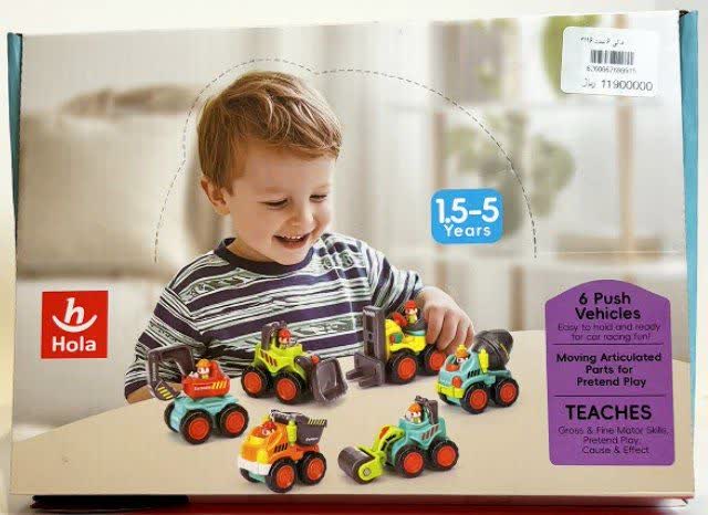 اسباب بازی هولا تویز 6 عدد ماشین 6Push Vehicles 3161C