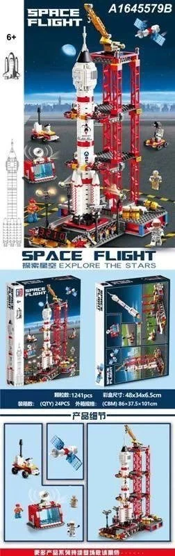 لگو ایستگاه پرتاب فضاپیما Space Flight نمای کلی و اندازه ها