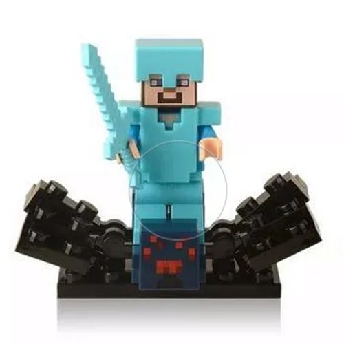 مینی فیگور لگو ماینکرفت استیو و اسپایدر Steve with spider