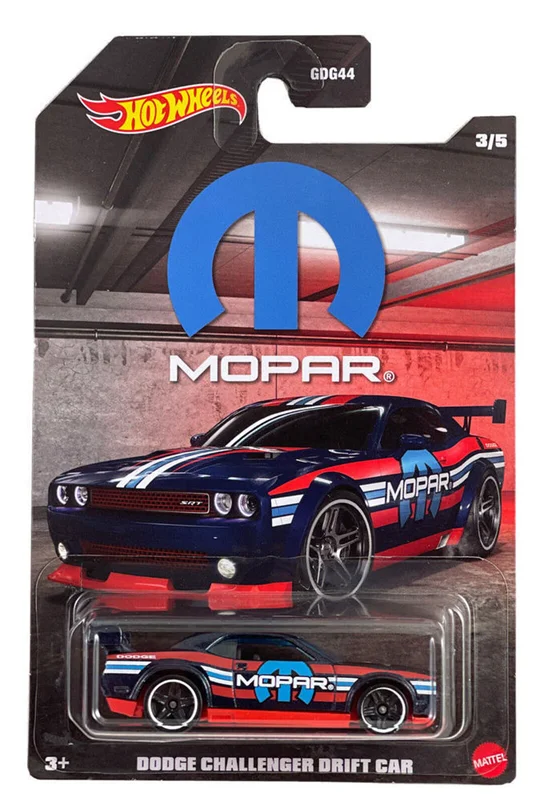 خرید ماشین فلزی هات ویلز ماشین «دوج چلنجر دریفت کار» ماشین فلزی Hot Wheels Mopar Series Dodge Challenger Drift Car 3/5 GDG44
