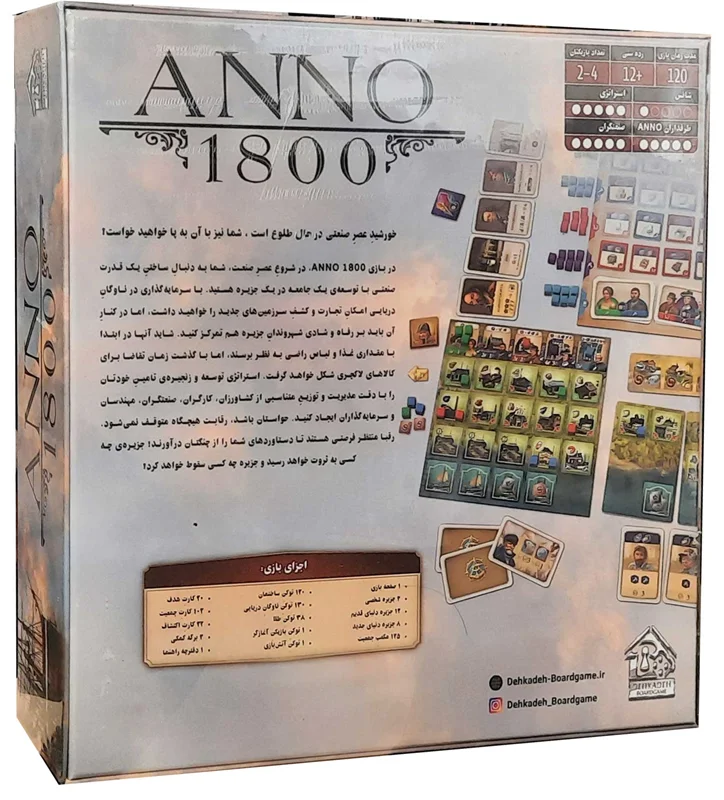 پشت جعبه بازی انو 1800 3 بعدی