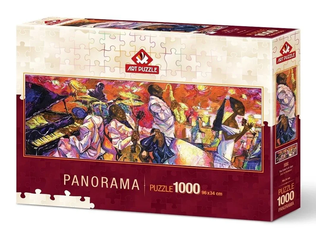 پازل پاناروما، پازل موسیقی، پازل رنگ، پازل جاز، پازل آرت 1000 تکه پازل پاناروما «رنگ های جاز» Art Puzzle The Colors Of Jazz Panorama Puzzle 1000 pcs 5352