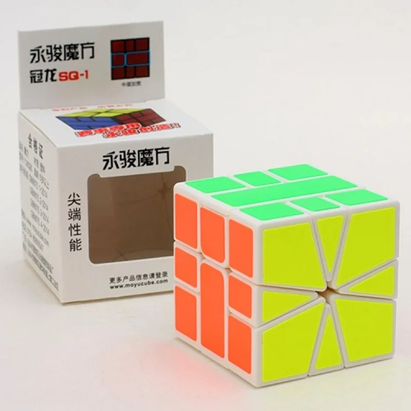 خرید مکعب روبیک وای جی گوانلانگ «اسکوار سفید» Rubik Magic YJ Yong Jun Square 1 Guanlong SQ-1 Professional YJ8326