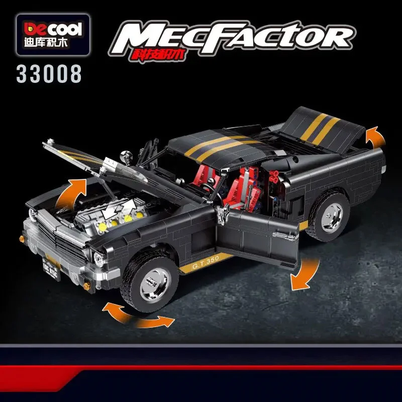 لگو دکول «ماشین GT350 فورد موستانگ» Decool GT350 Racing Car Technic Ford Mustang Lego 33008