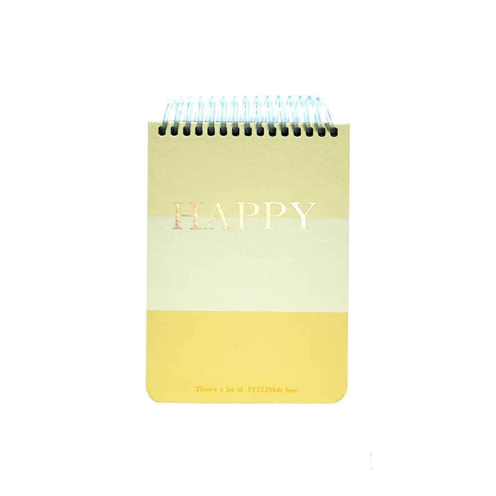 دفتر یادداشت 100 برگ لانگو سایز A6 مدل Happy Pro Note