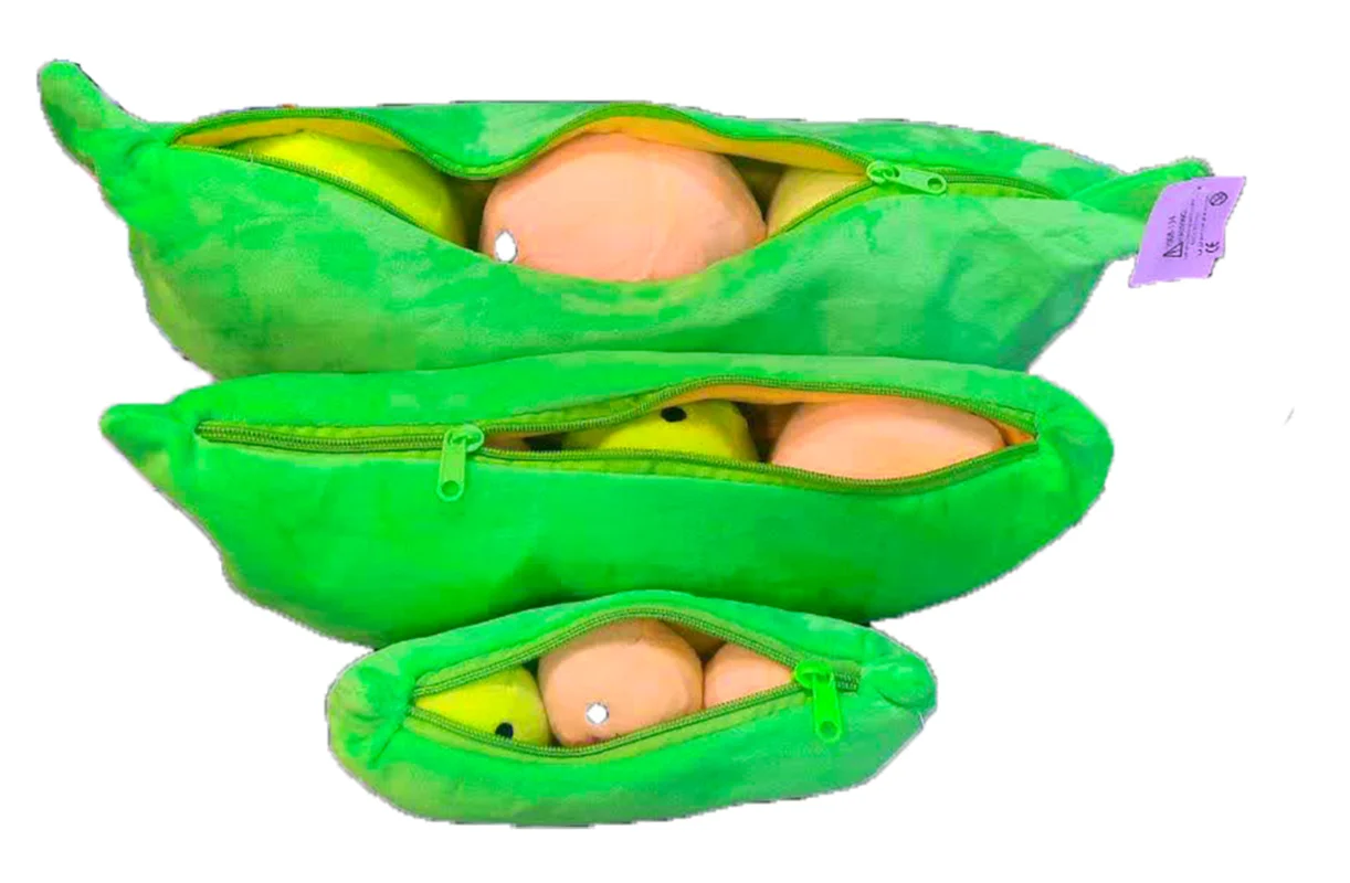 خرید اسباب بازی عروسک پولیشی عروسک «نخود فرنگی با نخود های خندان» Peas Plush Doll