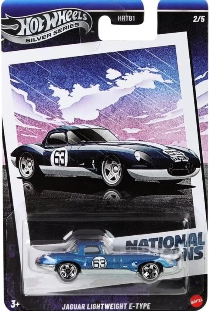 ماشین فلزی هات ویلز سری سیلور جگوار لایت‌ویت ای تایپ Silver Series Jaguar Lightweight E-Type