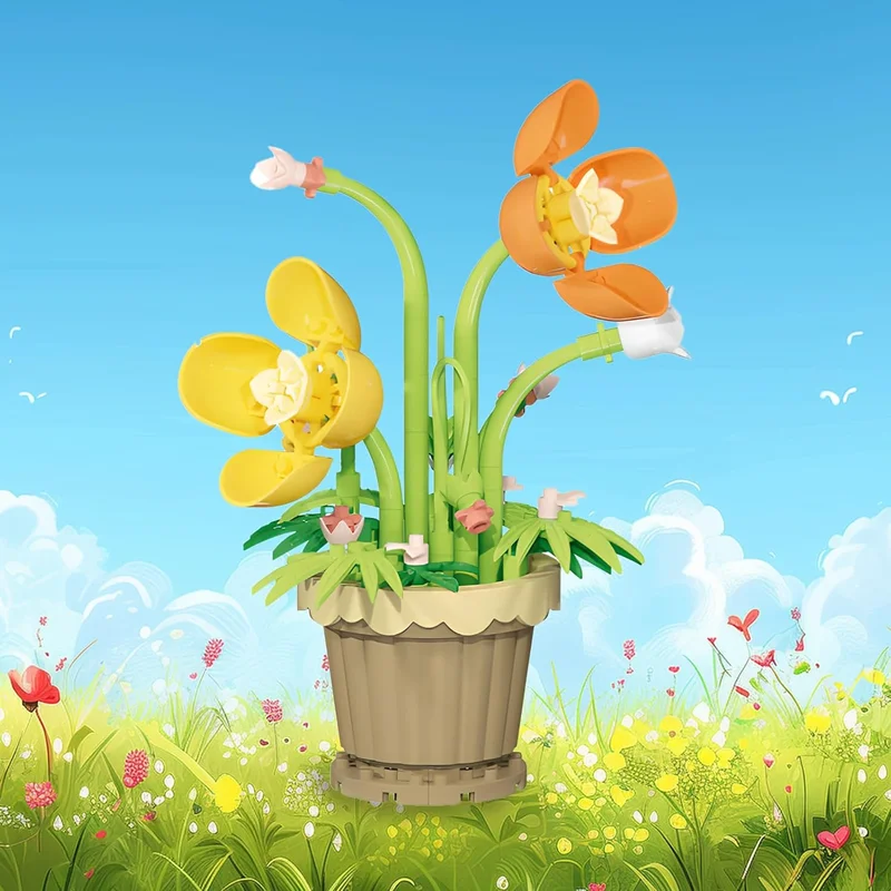 لگو گلدان زیبای بیوتی یو Beauty Yu 7229 در محیط طبیعی