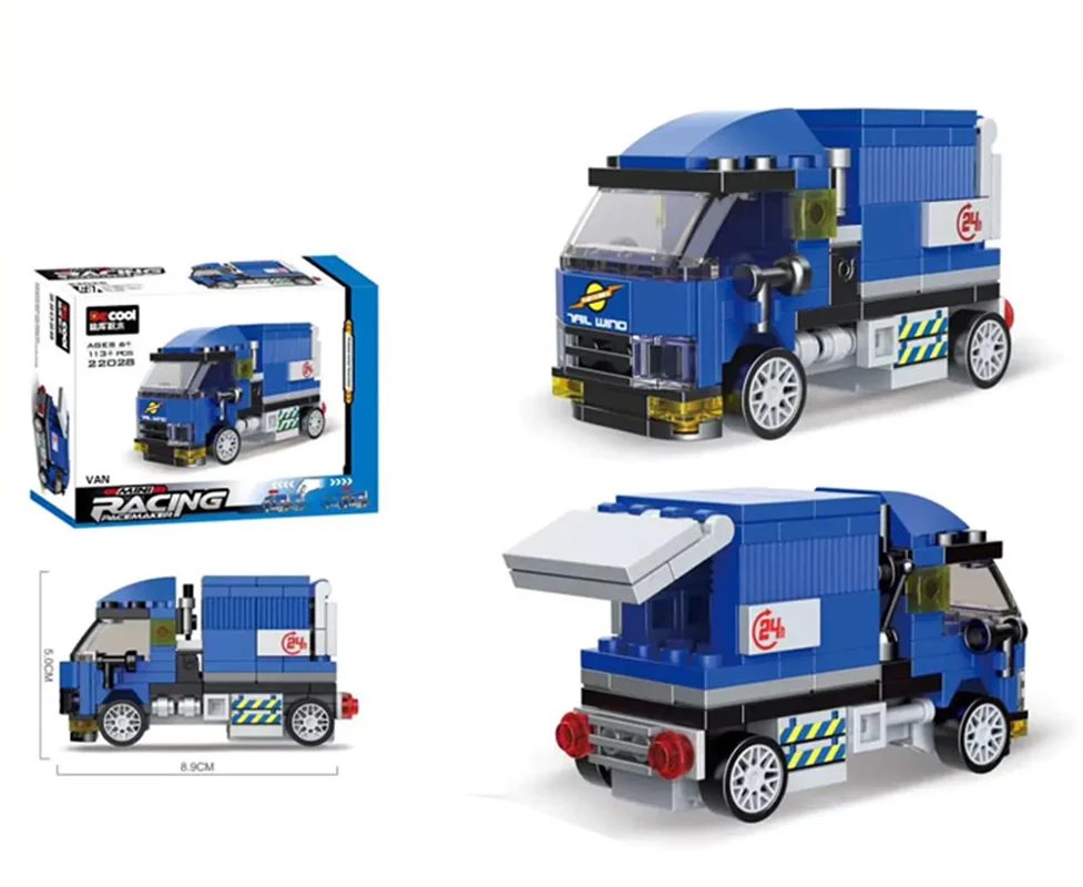 خرید لگو دکول «ماشین ون عقب کش» Decool Mini Racing Van Car Lego 22028