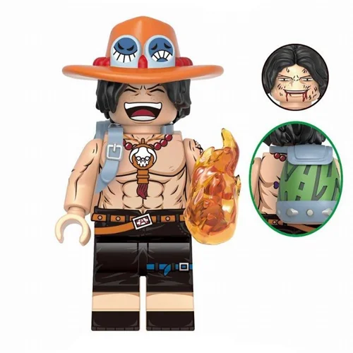 مینی فیگور لگو پرتگاس دی اِیس Portgas D. Ace با شعله آتش