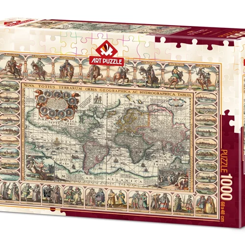 آرت پازل 1000 تکه «نقشه دنیای قدیم» 4584