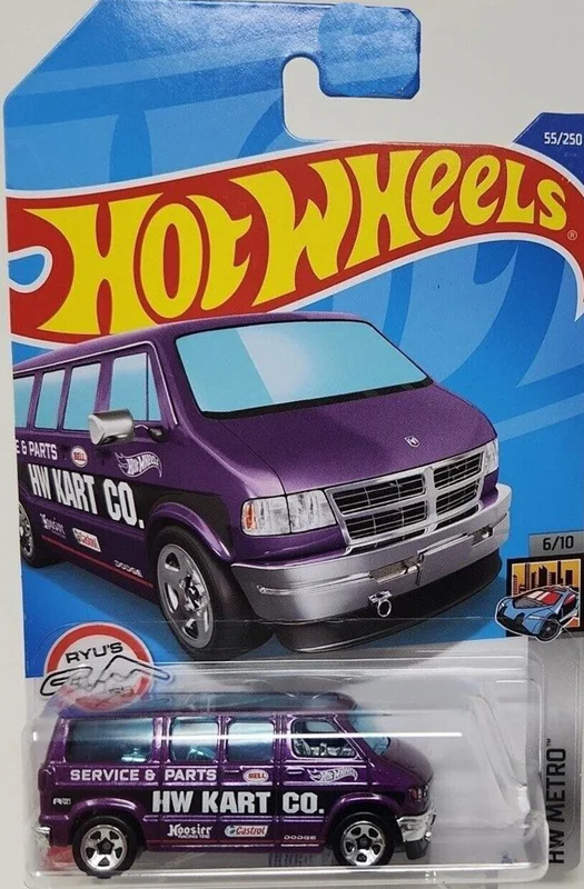خرید ماشین فلزی ماکت فلزی هات ویلز «دوژ ون» ماشین فلزی Hot Wheels Dodge Van HW Metro 6/10  55/250
