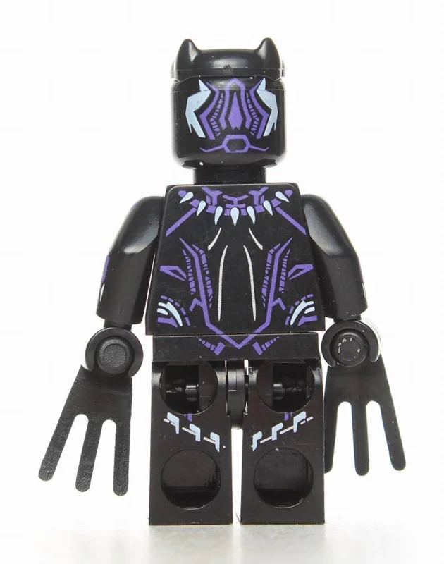 نمای پشت مینی فیگور لگو بلک پنتر Black Panther