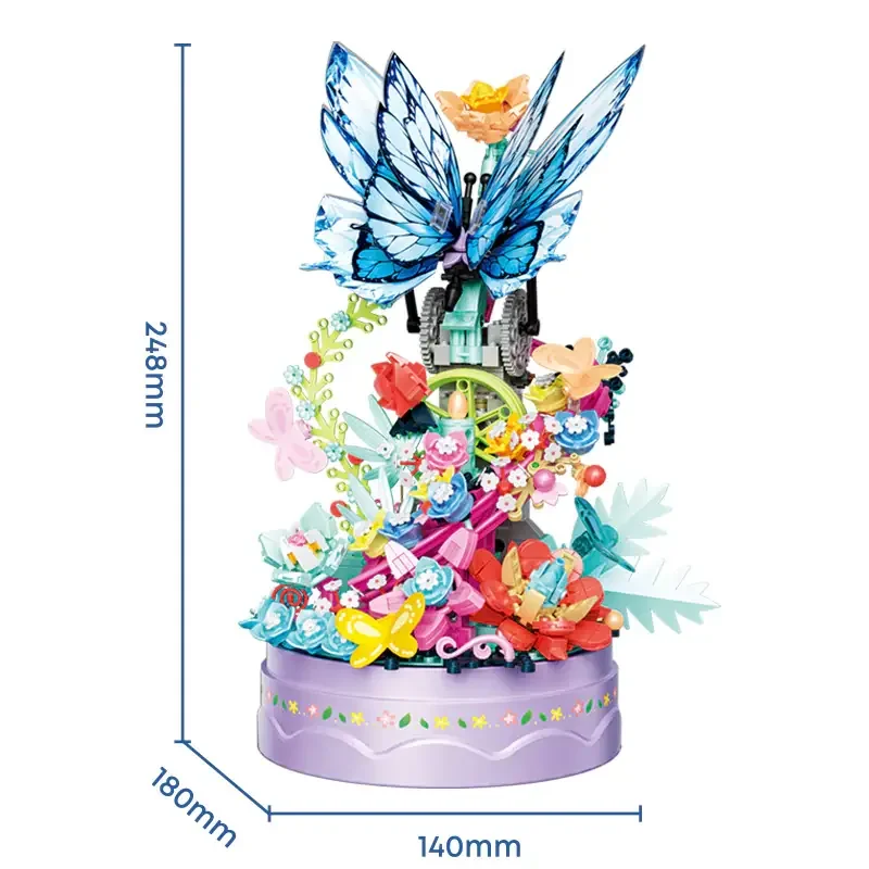 ابعاد لگو گل و پروانه Fortune Butterfly 663502