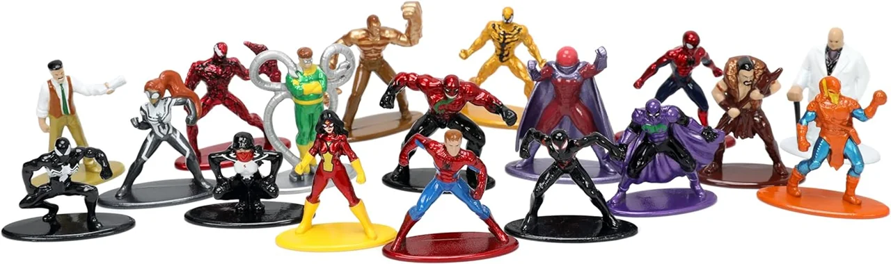 خرید نانو متال فیگور  جادا مارول اسپایدرمن «بسته 18 تایی سری 8» Marvel Spider Man Nano Metalfigs 18-Pack Figure Series 8