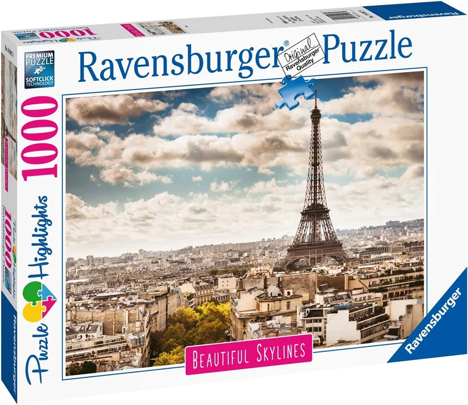 پازل رونزبرگر 1000 تکه «پاریس، فرانسه» Ravensburger Puzzle Paris, France, 1000 Pieces 14087