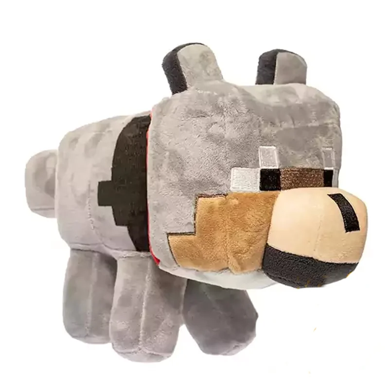 عروسک پولیشی گرگ ماینکرافت نمای جانبی