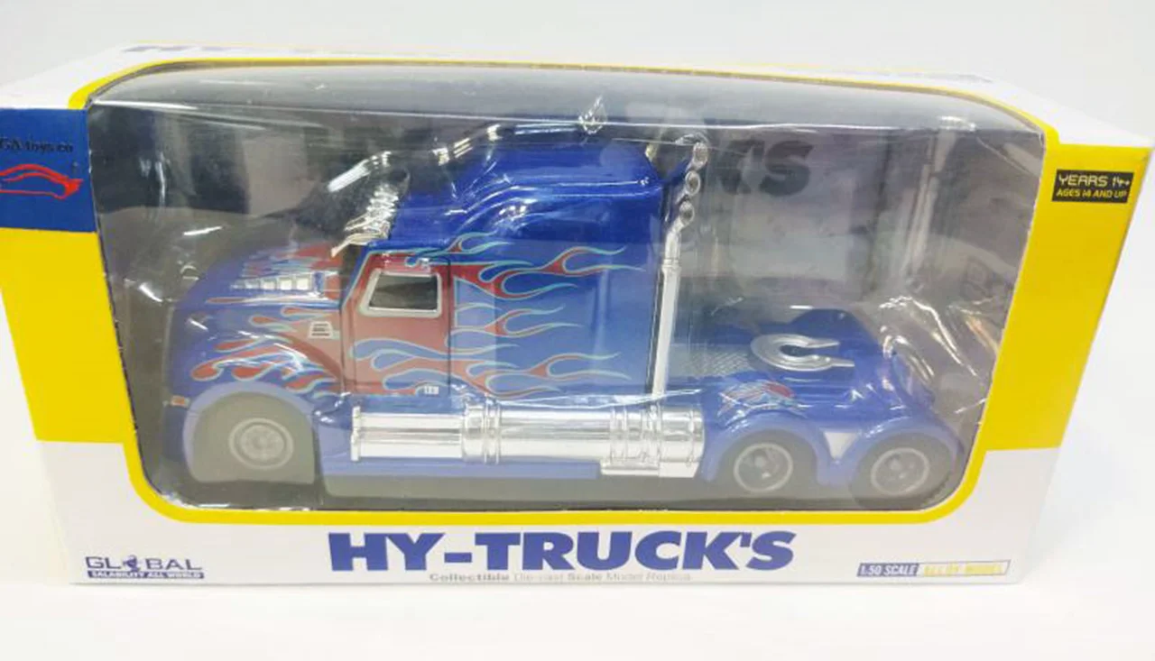 ماکت فلزی اسباب بازی ماشین فلزی های تراک « کامیون کشنده پتربیلت» Hy Truck Diecast Trailer Towing Vehicle Truck Peterbilt 5012-31