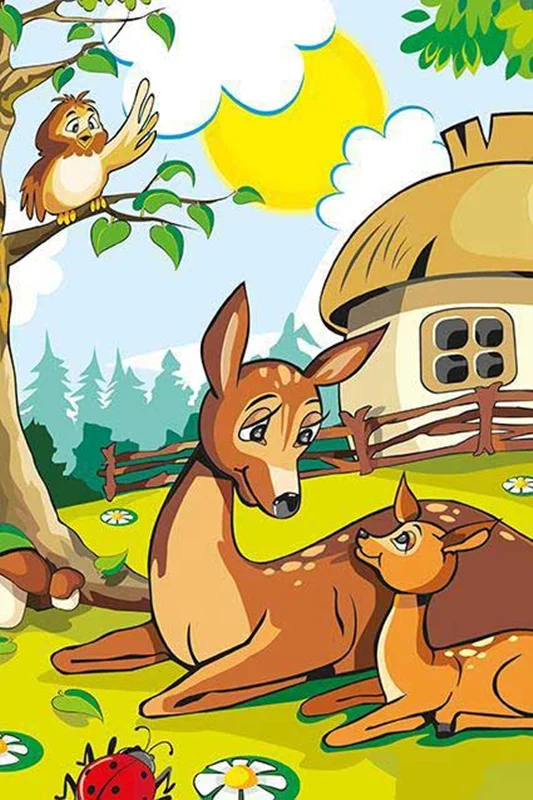 خرید آرت پازل کودکان چوبی 25 تکه «آهوی مادر»  Heidi Art Puzzle Kids Mother Deer Wooden Puzzle 25 pcs 5871
