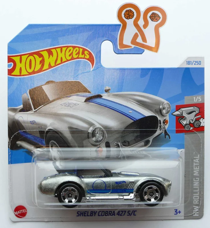 نمای جانبی ماشین فلزی هات ویلز مدل شلبی کبرا 427 S/C Hot Wheels Shelby Cobra