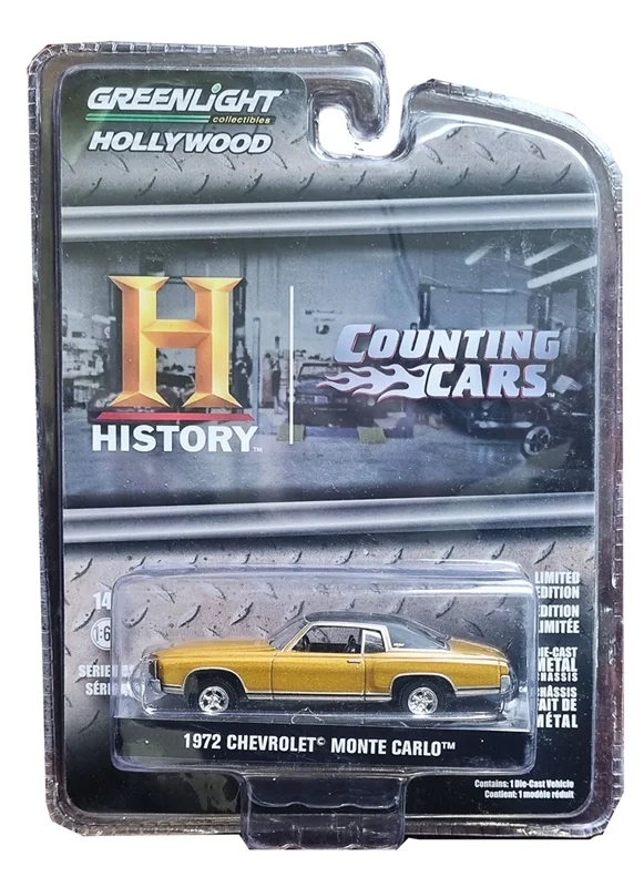 خرید ماشین 1972 شورولت مونته کارلو ماشین کانتینگ کارز  Counting Cars ماشین هالیوود ماشین فلزی گرین لایت ماشین « 1972 شورولت مونته کارلو در سریال کانتینگ کارز» ماکت فلزی  Greenlight Collectibles Hollywood 1972 Chevrolet Monte Carlo 44950-D