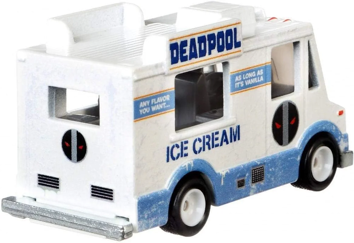 خرید ماشین فلزی ماکت فلزی هات ویلز «کامیون بستنی ددپول ماشین فلزی Hot Wheels Premium Deadpool Ice Cream Truck FYP62