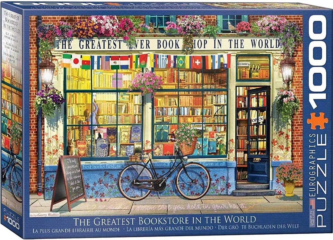 پازل یوروگرافیک 1000 تکه «بزرگترین کتابفروشی جهان» Eurographics Puzzle The Greatest Ever Book Shop 1000 pieces 6000-5351