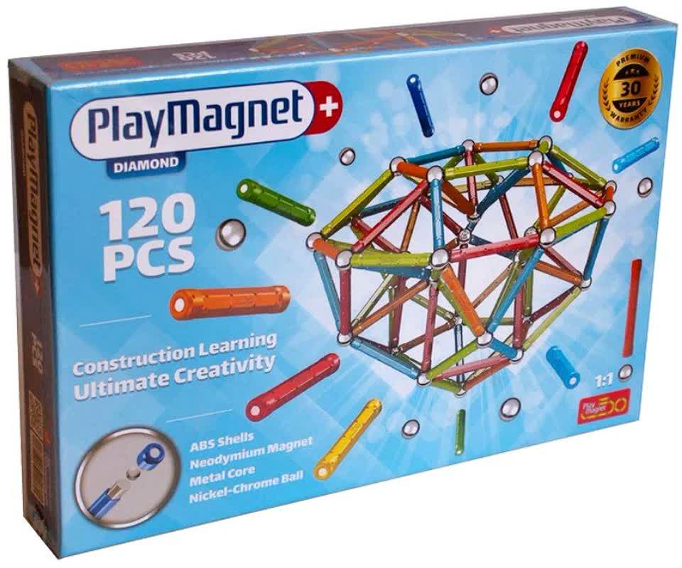 بازی پلی مگنت 120 قطعه Play Magnet Diamond