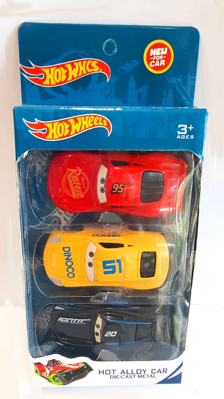 خرید ماشین فلزی هات ویلز «پک 3 تایی ماشین آلیاژی شماره 2» ماشین فلزی Hot Wheels Hot Alloy Car Pack of 3 No.9014