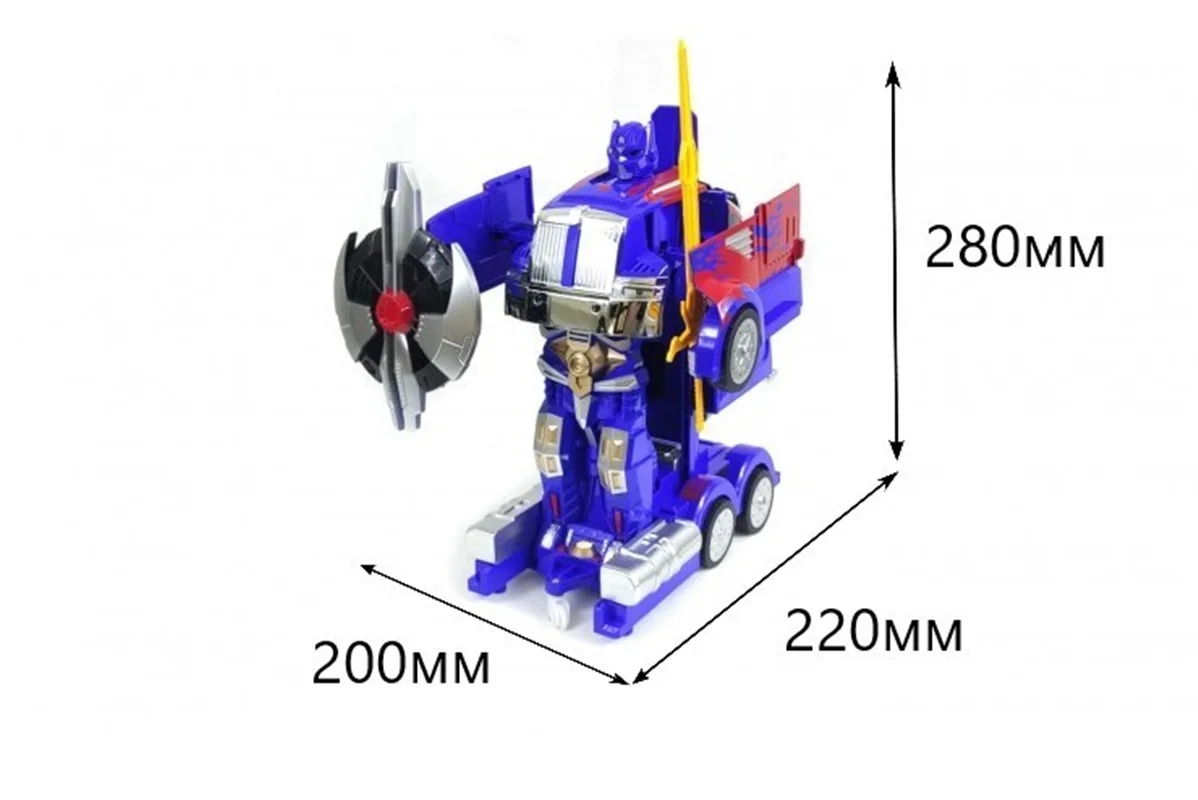 خرید ماشین کنترلی «ربات کامیون آپتیموس پرایم ترانسفورمور، ماشین تغییر شکل دهنده»  MZ Transformers Robot Deformation Remote Control Optimus Prime Car MZ 2335P