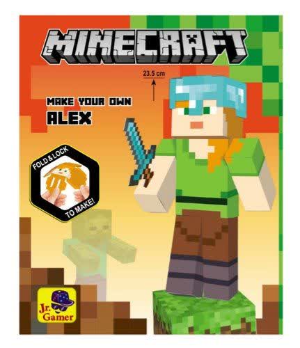 ماکت مقوایی ماینکرفت الکس Minecraft Alex