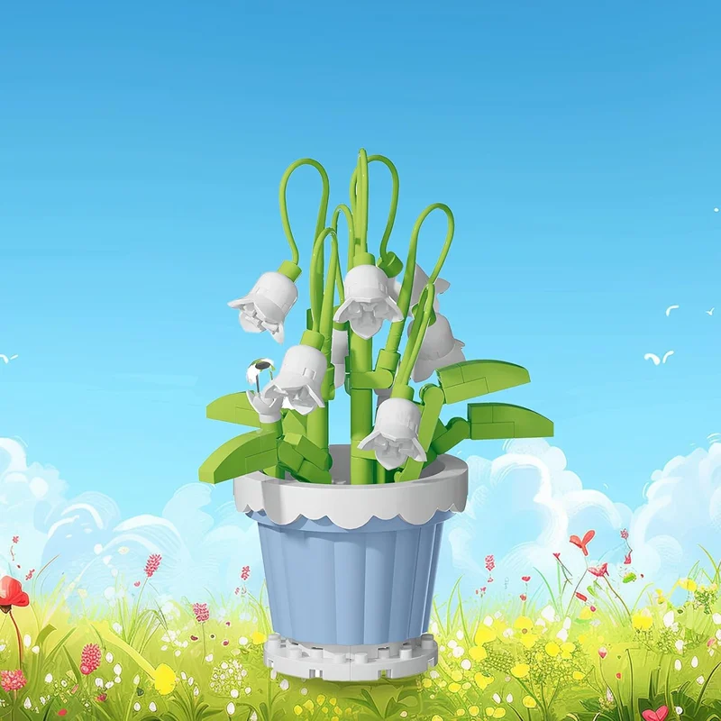 لگو گل زنبق دره Beauty Of Flower Lily Of The Valley 7221 در حیاط خانه