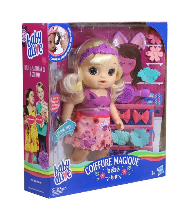 عروسک اورجینال هازبرو، آرایشگاه جادویی بیبی الایو Baby Alive Magic Hairdressing
