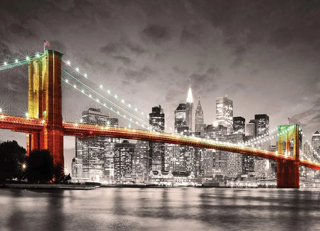 پازل یوروگرافیک 1000 تکه «پُل بروکلین، نیویورک» Eurographics Puzzle New York City Brooklyn Bridge 1000 pieces 6000-0662