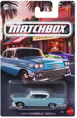 ماشین هات ویلز مچ‌باکس شورلت ایمپالا 1958 مدل Matchbox 1958 Chevrolet Impala
