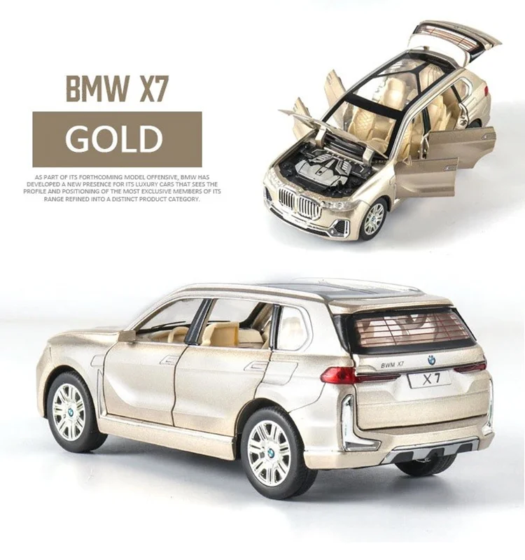 ماکت فلزی ماشین طلایی  BMV X7 maquette