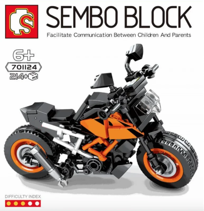 خرید لگو سمبو بلاک «موتور سیکلت» Sembo Block motorcycle Lego 701124