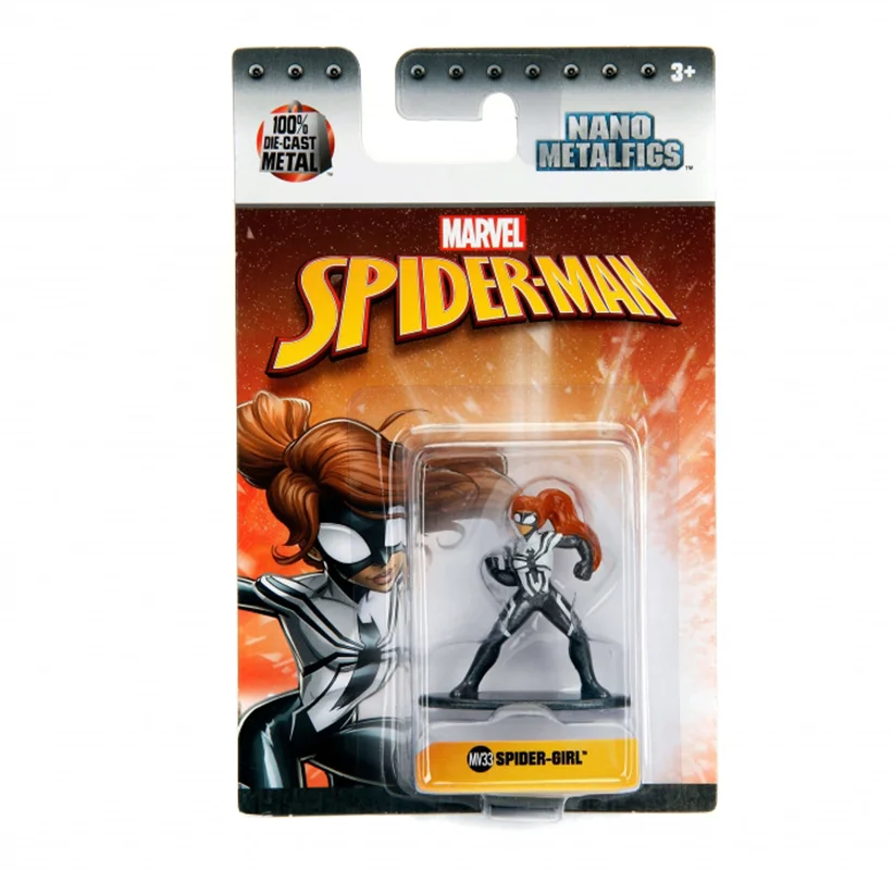 خرید نانو متال فیگور جادا مارول اسپایدر من «دختر عنکبوتی» Marvel Nano Metalfigs SpiderMan Kid Arachnid (MV31) Figure