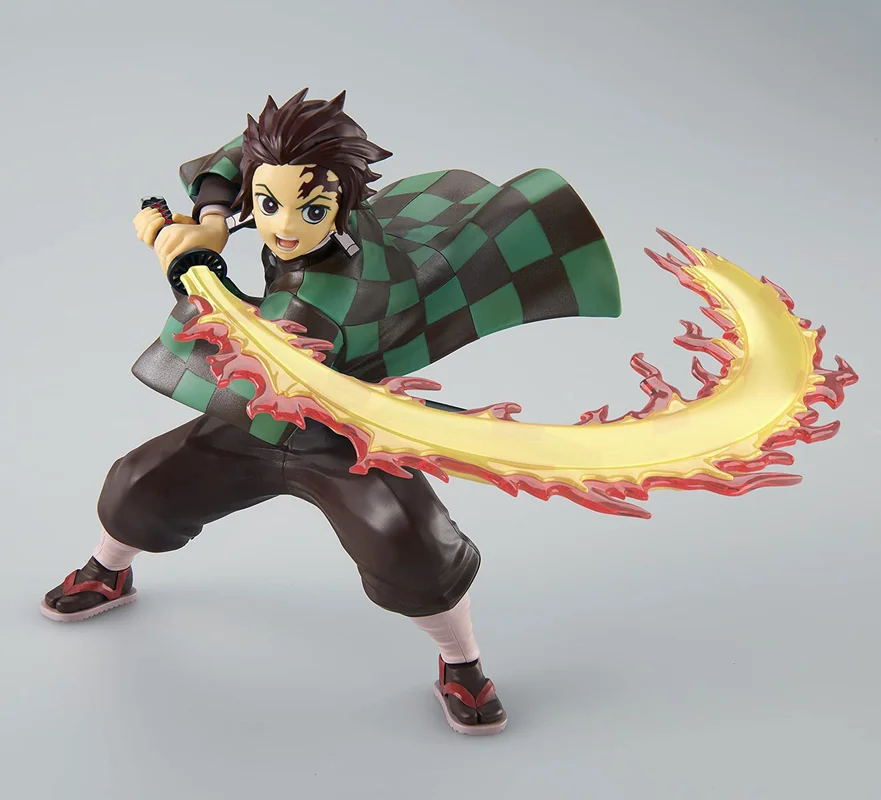 خرید فیگور انیمه شیطان کش «تانجیرو کامادو با شمشیر آتشین» Anime Series Demon Slayer Tanjiro Kamado with fiery sword Figure