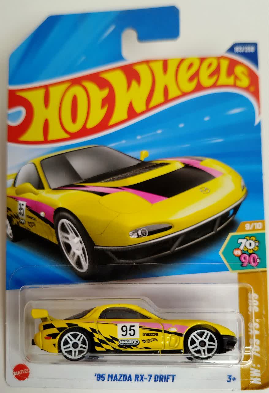 ماشین فلزی هات ویلز 95 مزدا آر ایکس 7 دریفت 95Mazda RX-7 Drift