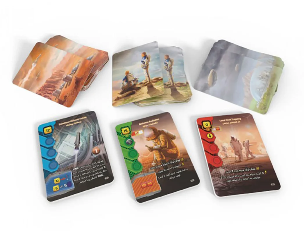 کارتهای پروژه بازی سکونت در مریخ ترافورمینگ مارس