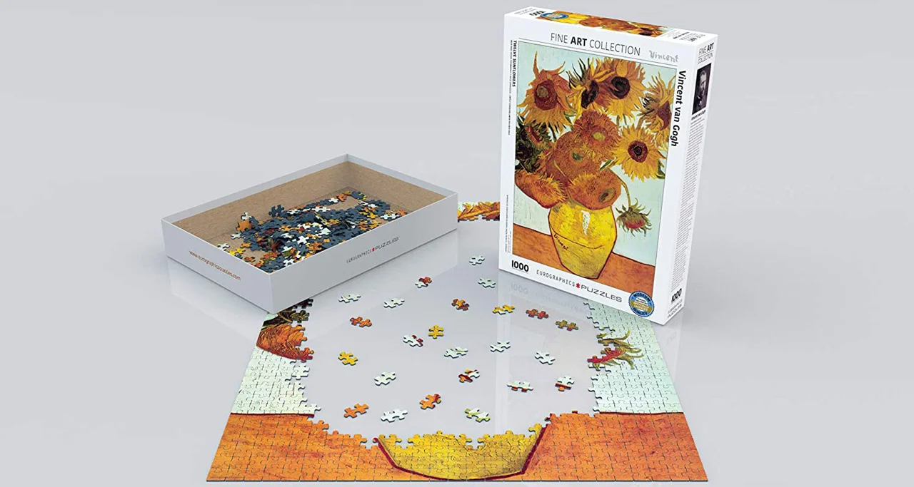 پازل یوروگرافیک 1000 تکه «دوازده گل آفتابگردان» Eurographics Puzzle Twelve Sunflowers 1000 pieces 6000-3688