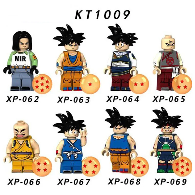 مینی فیگورهای لگو سری دراگون بال مجموعه ۸ تایی - فروشگاه سیناپسی